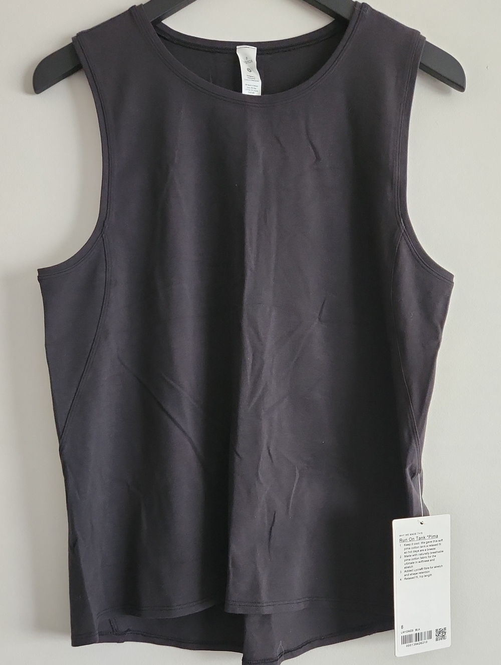 NWT Lululemon Run On Tank *Pima Cotton Size 8